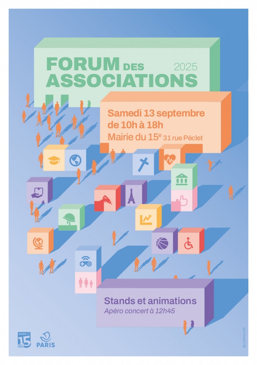FORUM des ASSOCIATIONS Paris 15 de 10 à 18 H