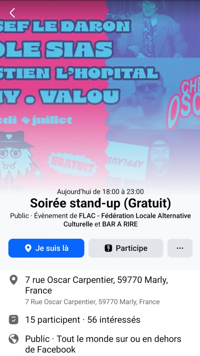 Soirée Stand-up Bar à rire