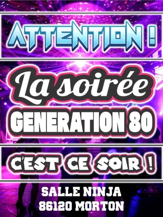 Soirée  discothèque année 80