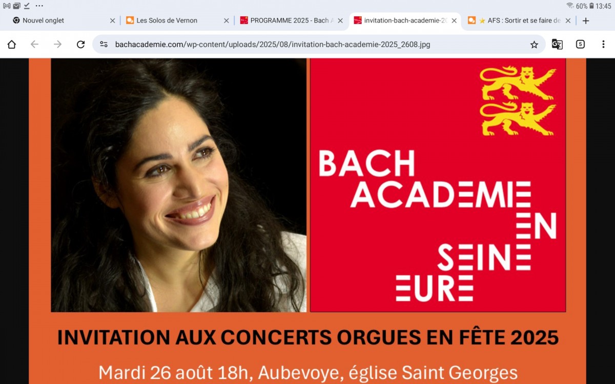 Concert Bach academie 2025