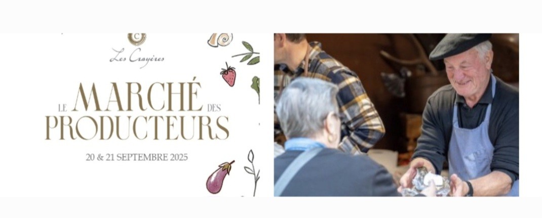 Le marché des producteurs aux Crayères