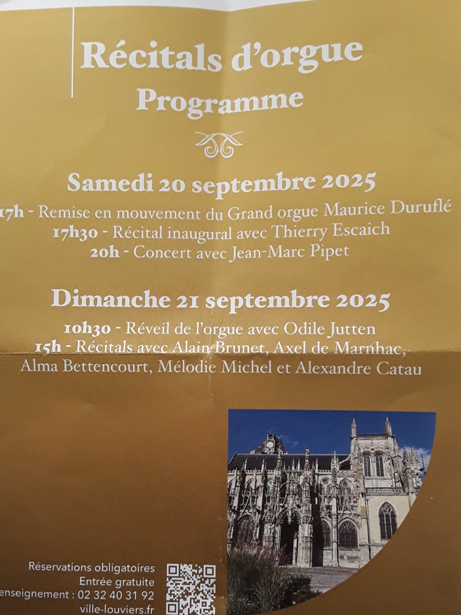 Concert inaugural orgue