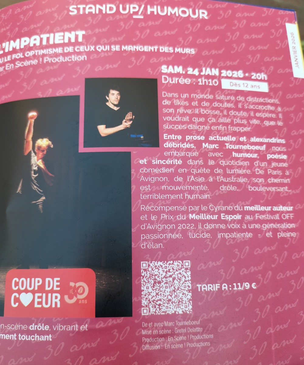 Spectacle, l'impatient
