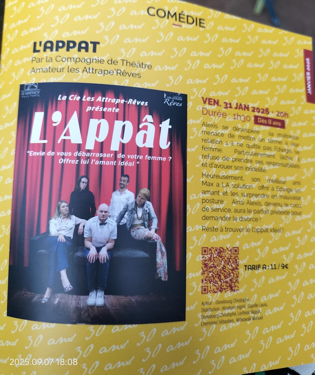 Comédie, l'appât