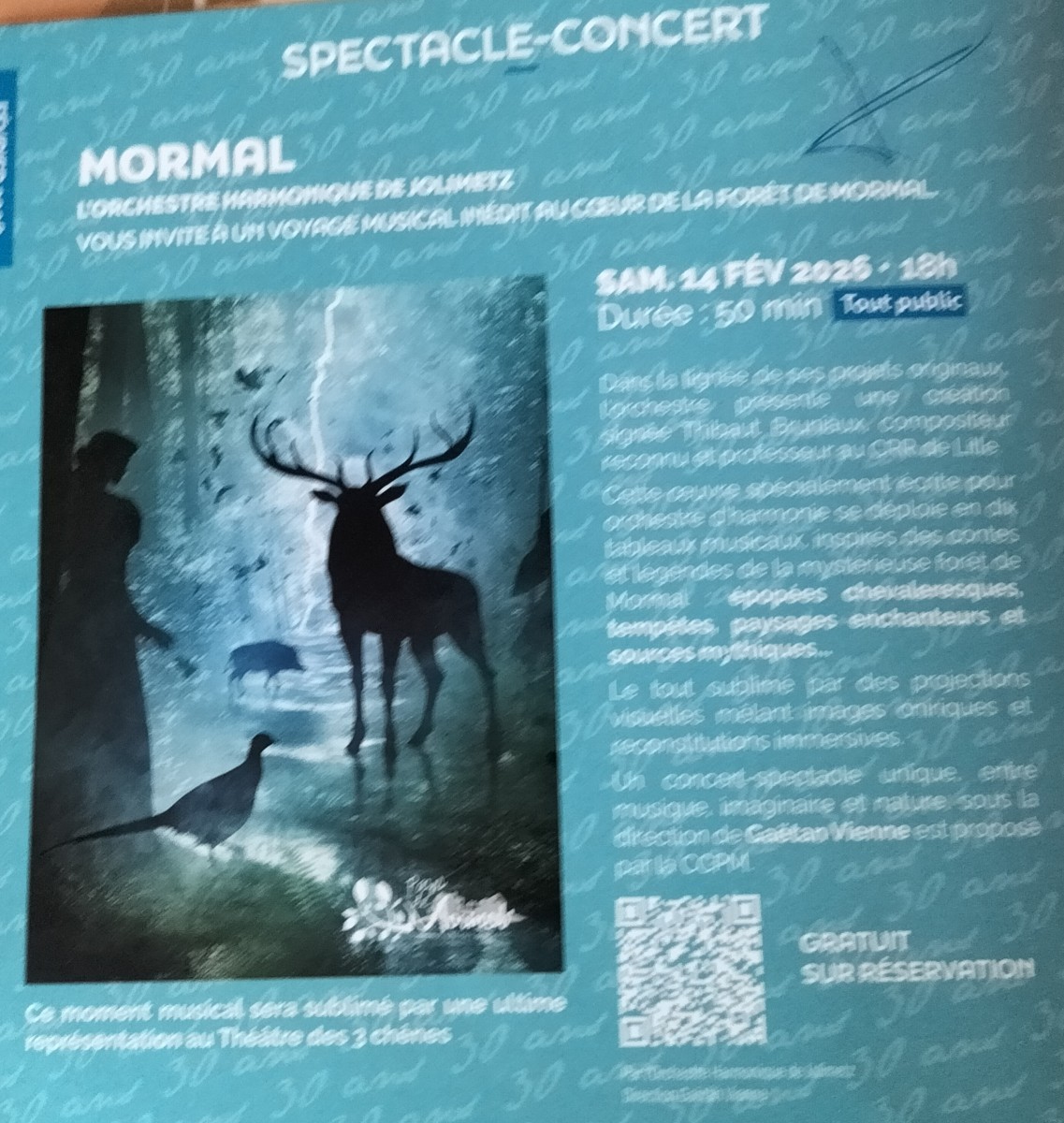 Spectacle concert MORMAL, gratuit