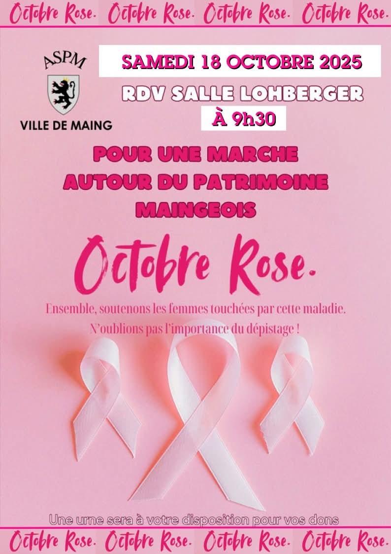 Marche Maing, octobre rose