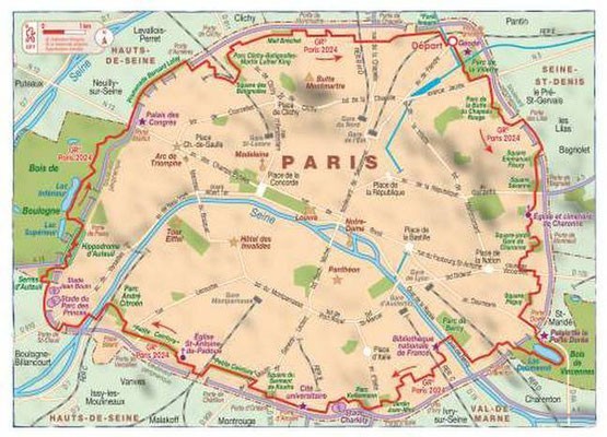 Fin du Grand Challenge tour de Paris par le GR75