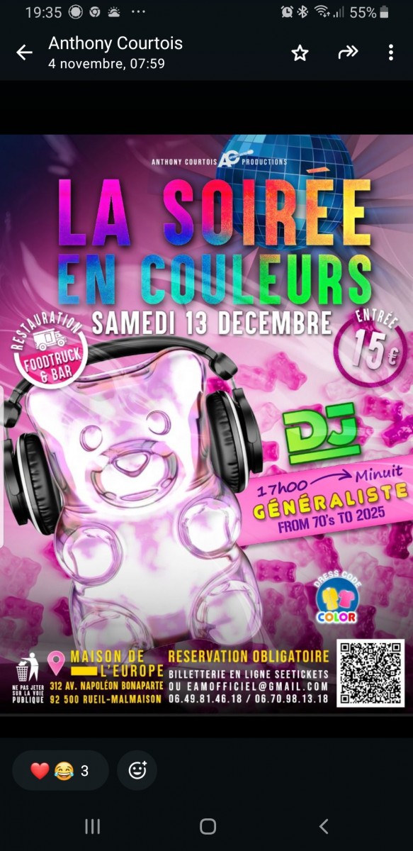 SOIREE DANSANTE RUEIL MALMAISON