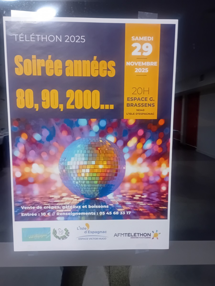 Soirée dansant au profit du telethon