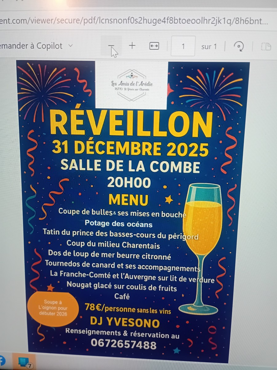 Soirée du nouvelle an