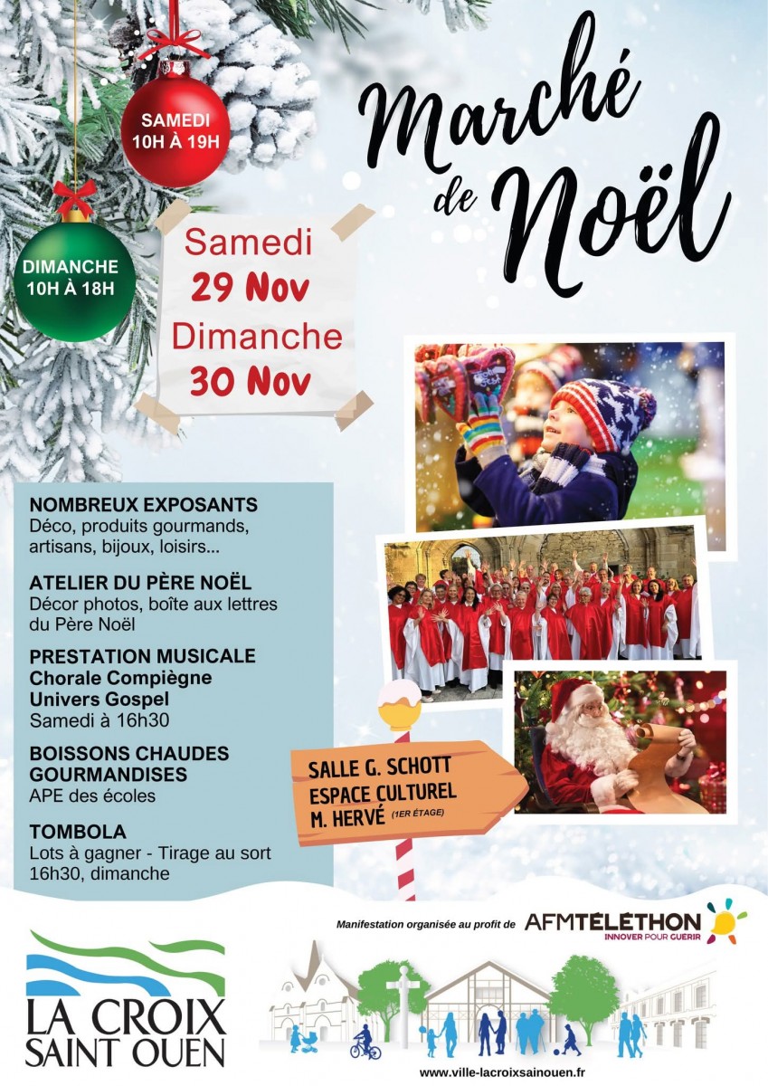 MARCHE DE  NOEL LA CROIX ST OUEN