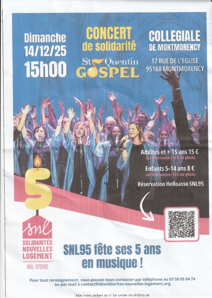 Concert de solidarité GOSPEL