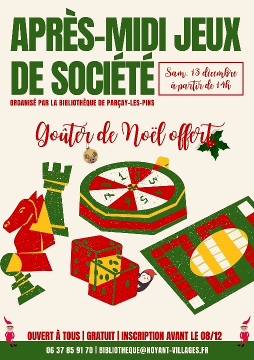 Après midi jeux sur table