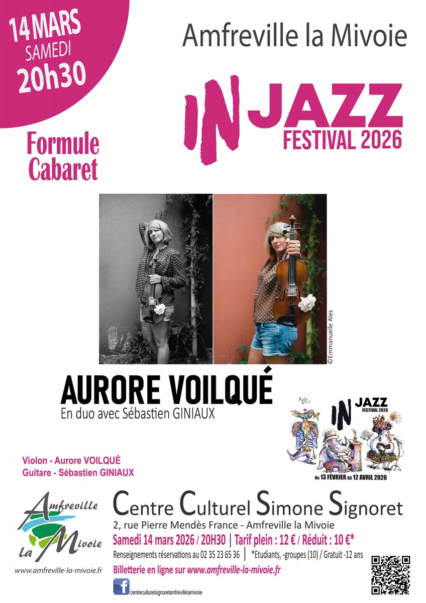 Festival InJAZZ 2026 AURORE VOILQUE