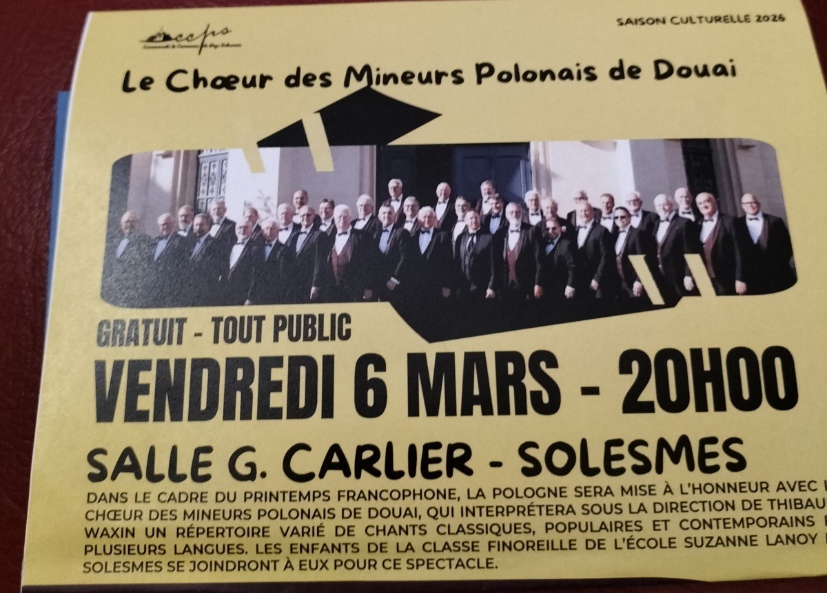 Le chœur des mineurs Polonais de Douai, gratuit