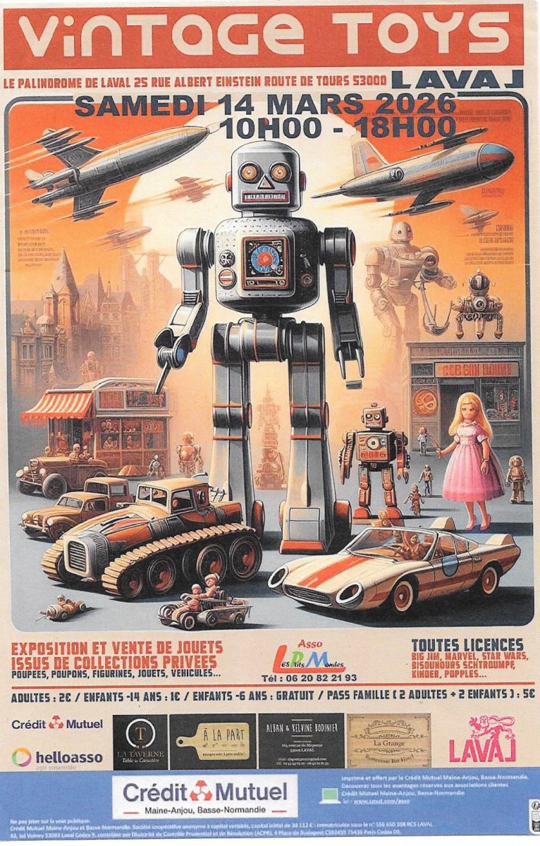 exposition et ventes de jouets de collections