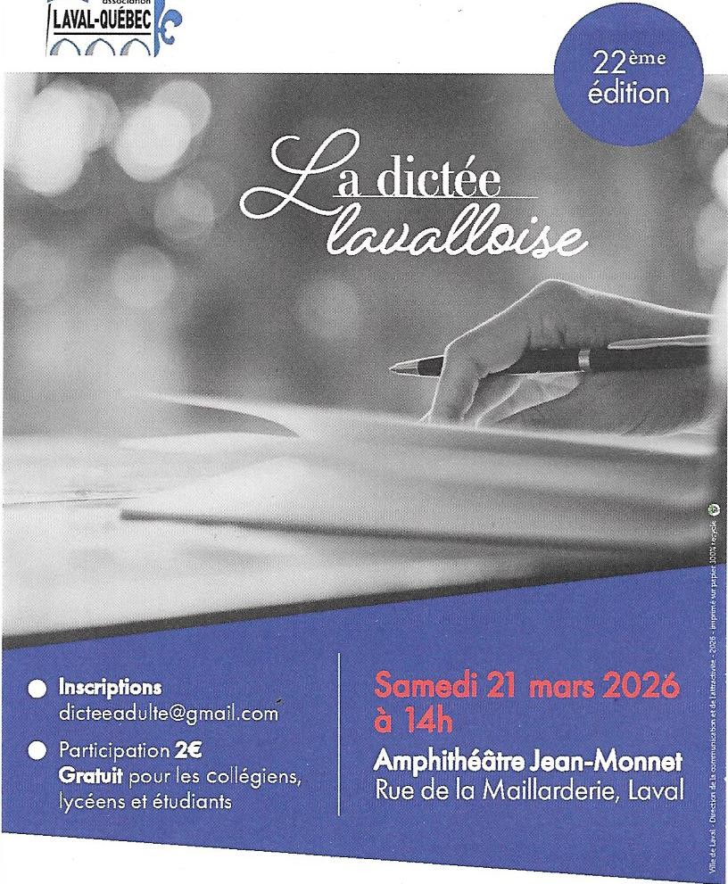 la dictée lavalloise
