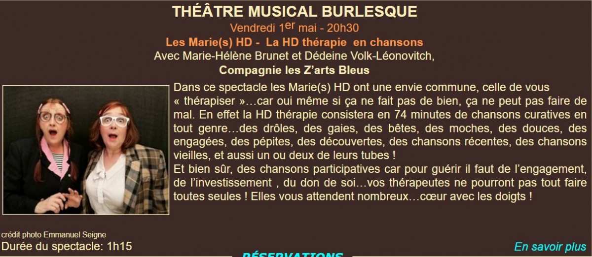 Concert Les Marie(s)