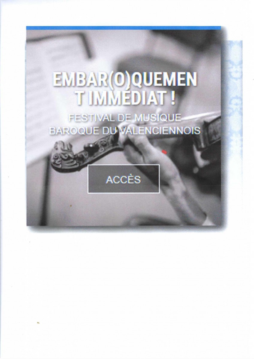 FESTIVAL EMBAROQUEMENT IMMEDIAT - HARMONIA SACRA