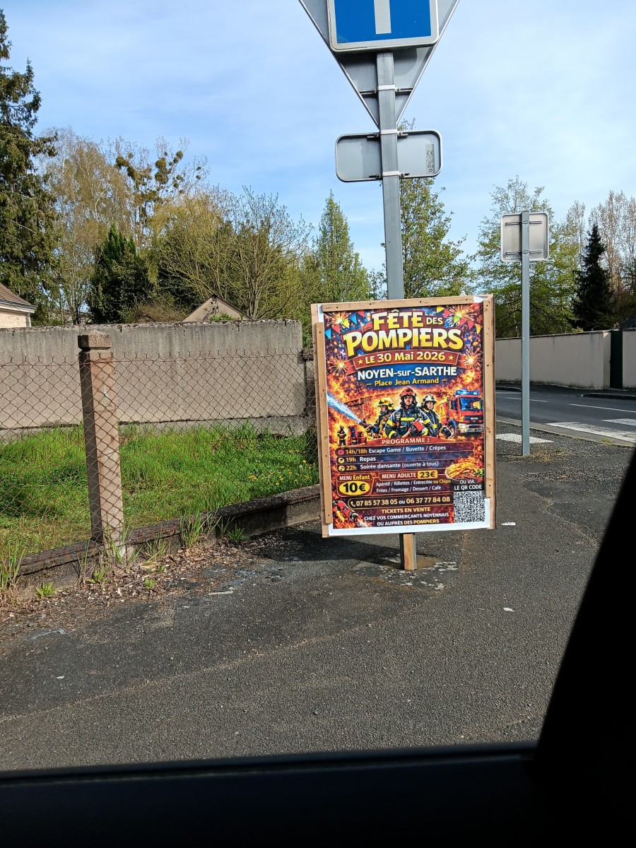 FETE DES POMPIERS A NOYEN SUR SARTHE