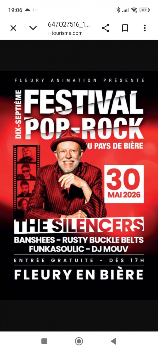 Festival Pop Rock à Fleury en bière