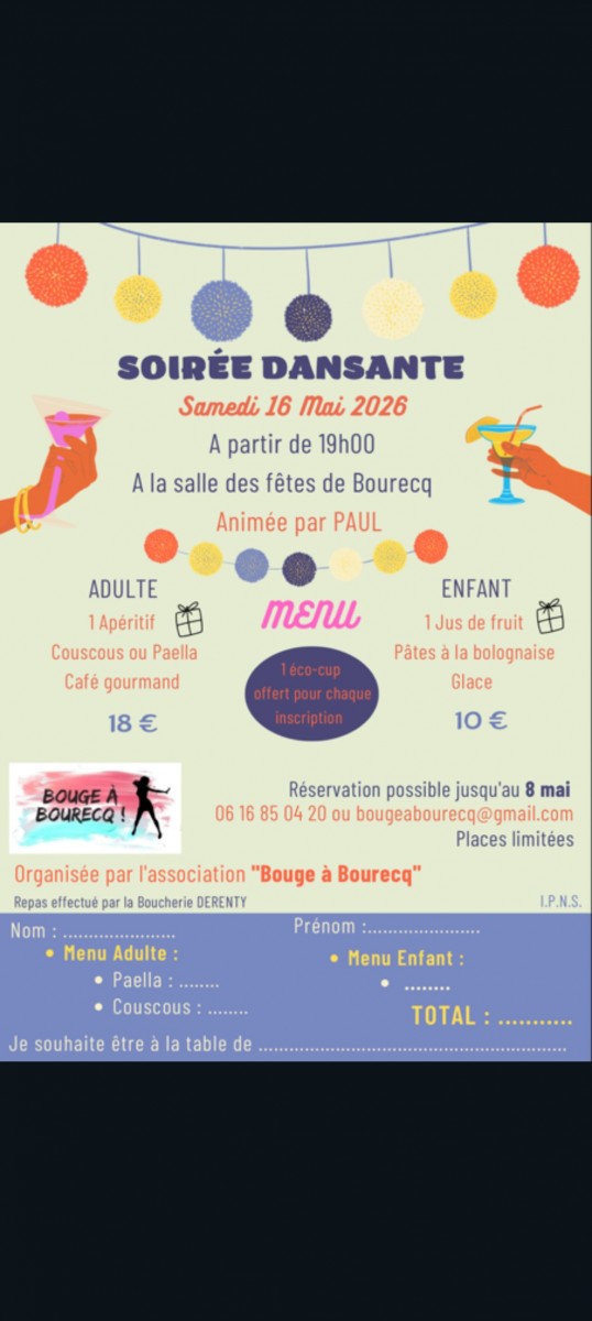 Soirée dansante + repas
