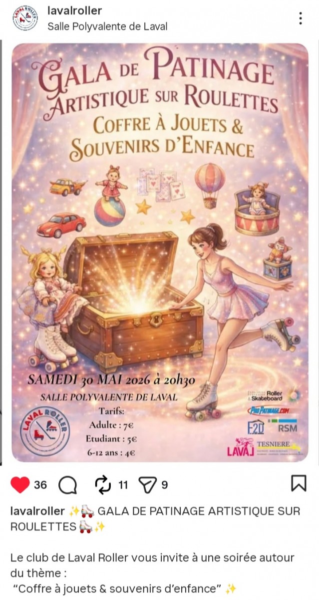 Gala de patinage sur roulettes