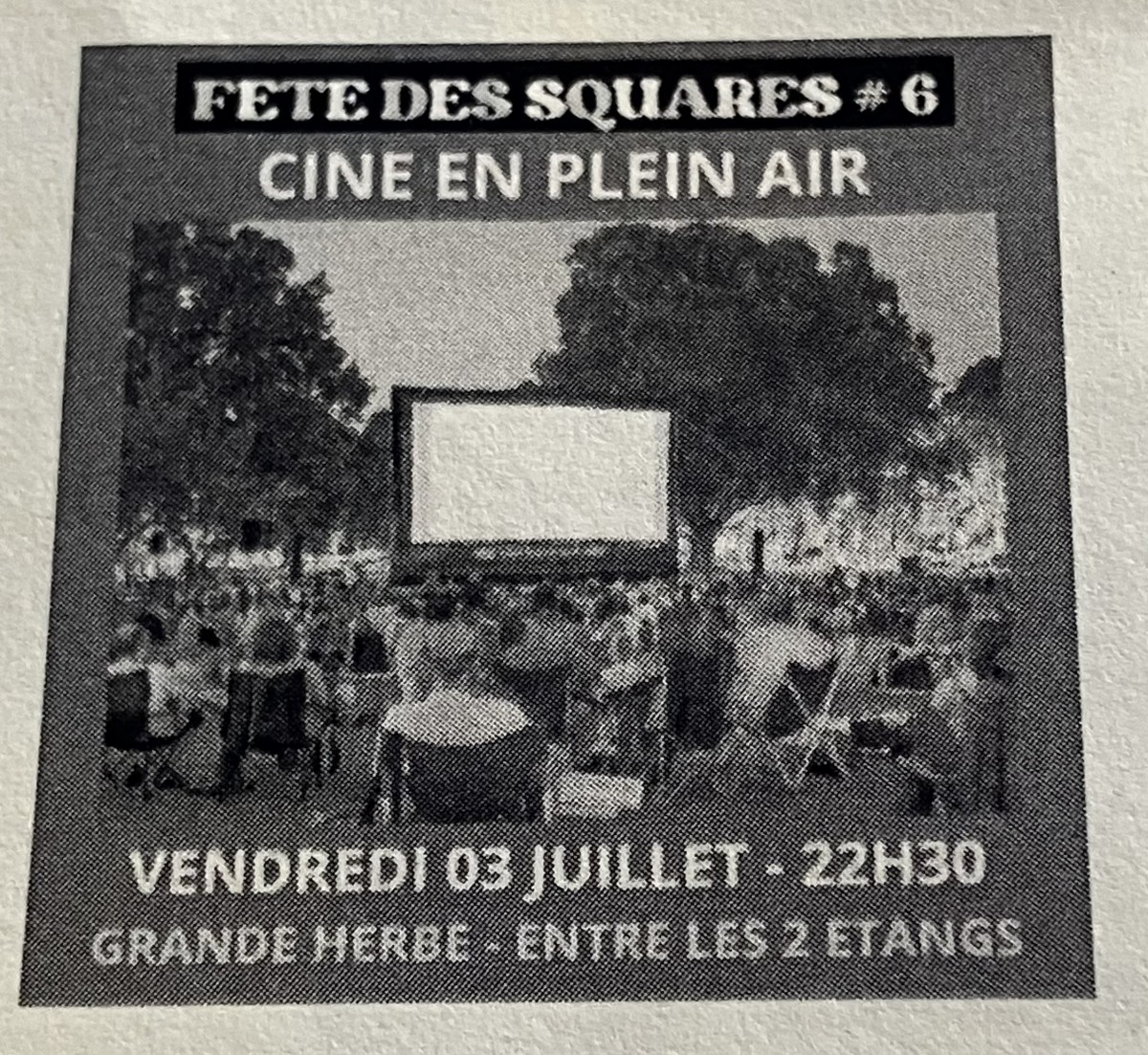 Ciné en plein air gratuit