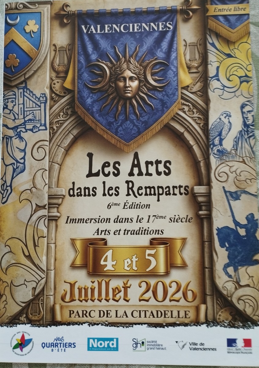 Les Arts dans les remparts le 4.07 à partir de 17h