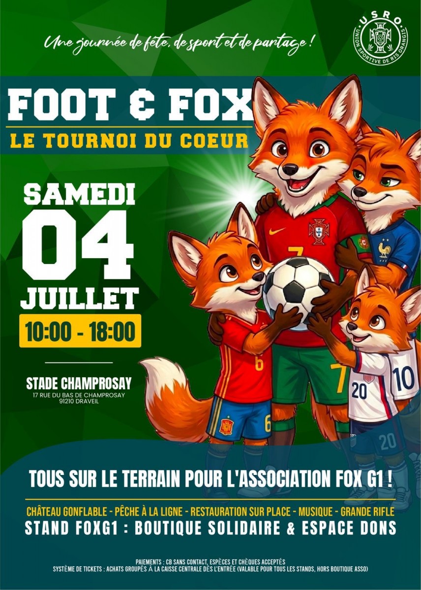 Journée solidaire pour l'association FOX.G1(donc mon petit fils Samuel est concerné)