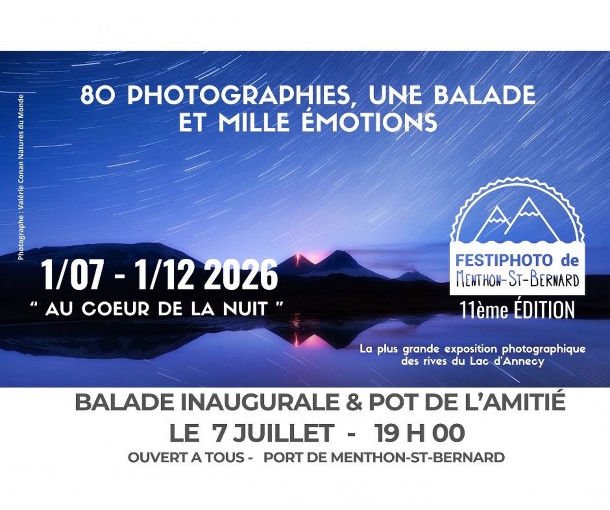 Exposition photos en plein air Menthon St Bernard