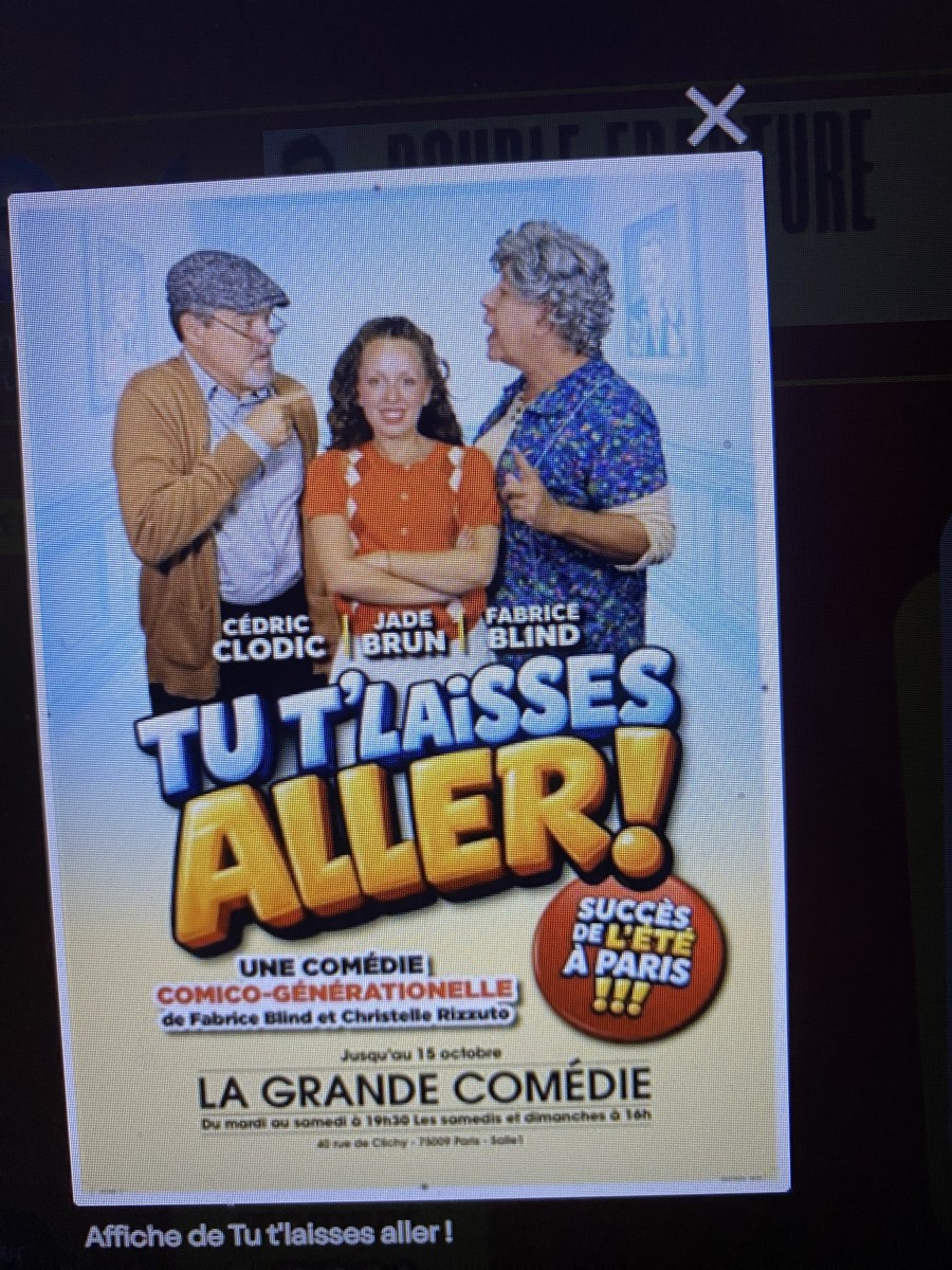 Théâtre : tu t'laisses aller