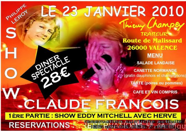 26 Valence-soirée Cloclo-dîner-spectacle-danse-28€ réservati