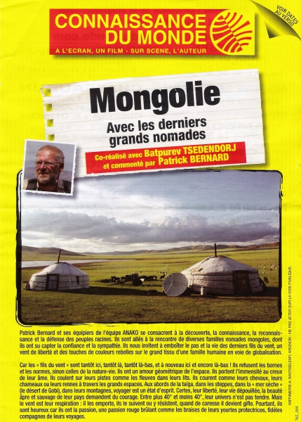 37 - Connaissance du monde : Mongolie les derniers nomades