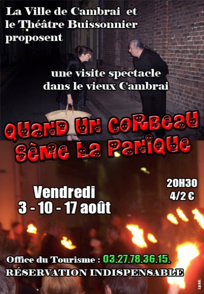 Visite spectacle, auberge Cambrai COMPLET