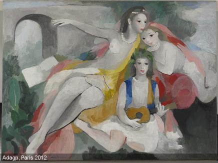 MARIE LAURENCIN RARE PEINTRE FEMME DU XXEM