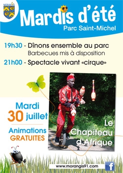 Mardis d'été à Morangis, BBQ et spectacle