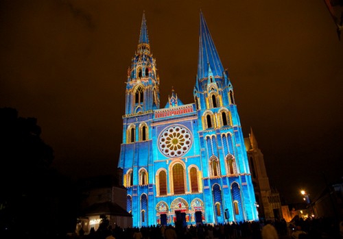 La ville de Chartres en lumières le 24/08