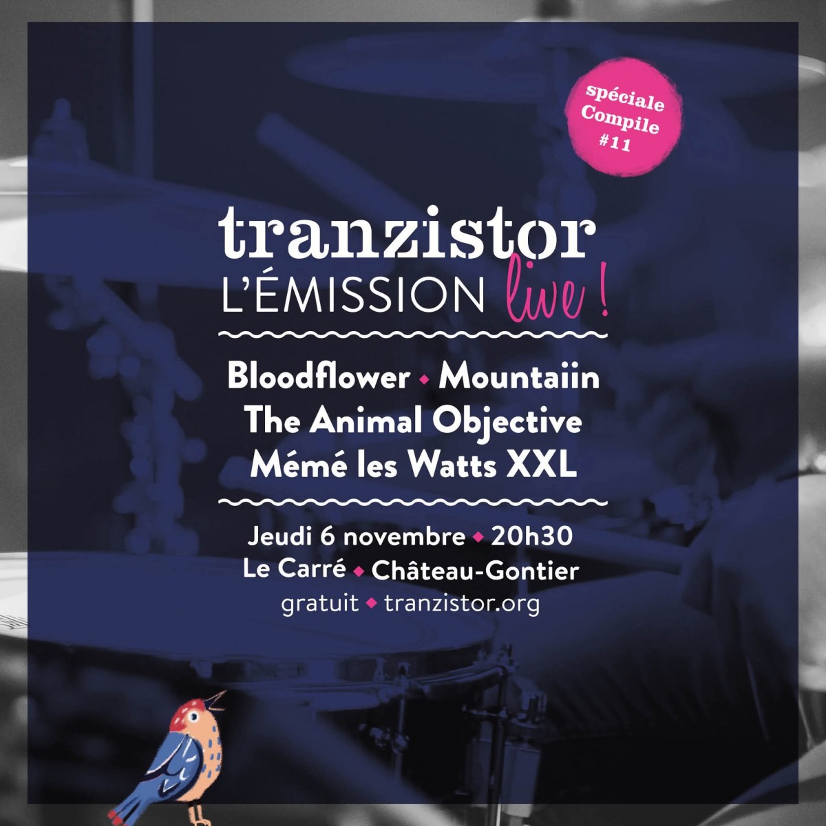 Emission Tranzistor au carré